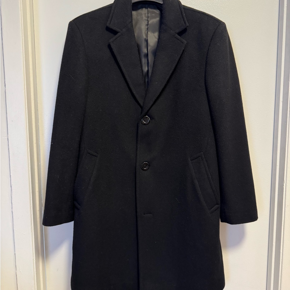 Classic Black Overcoat 36S